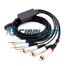 Cabo ligação a TV (AV Audio Video Composto 3 RCA) para PSP Slim/2000/3000 